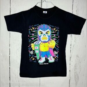 Kids Black Graphic T-Shirt
